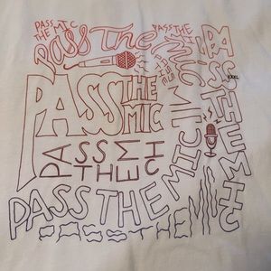 NWT AExME council Pass the Mic T-Shirt Size XXXL